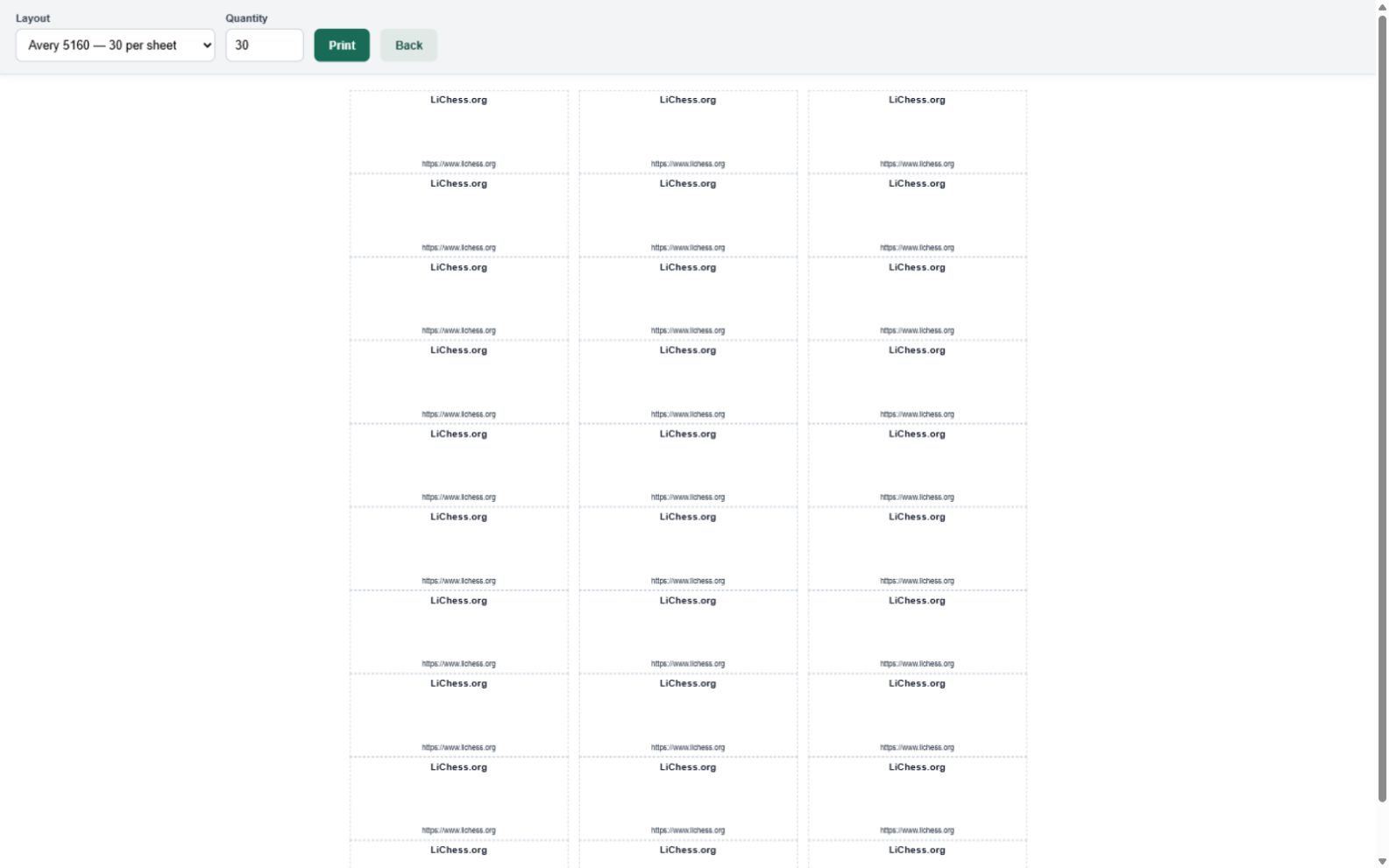 QR Code & Barcode Generator — Printable label sheet