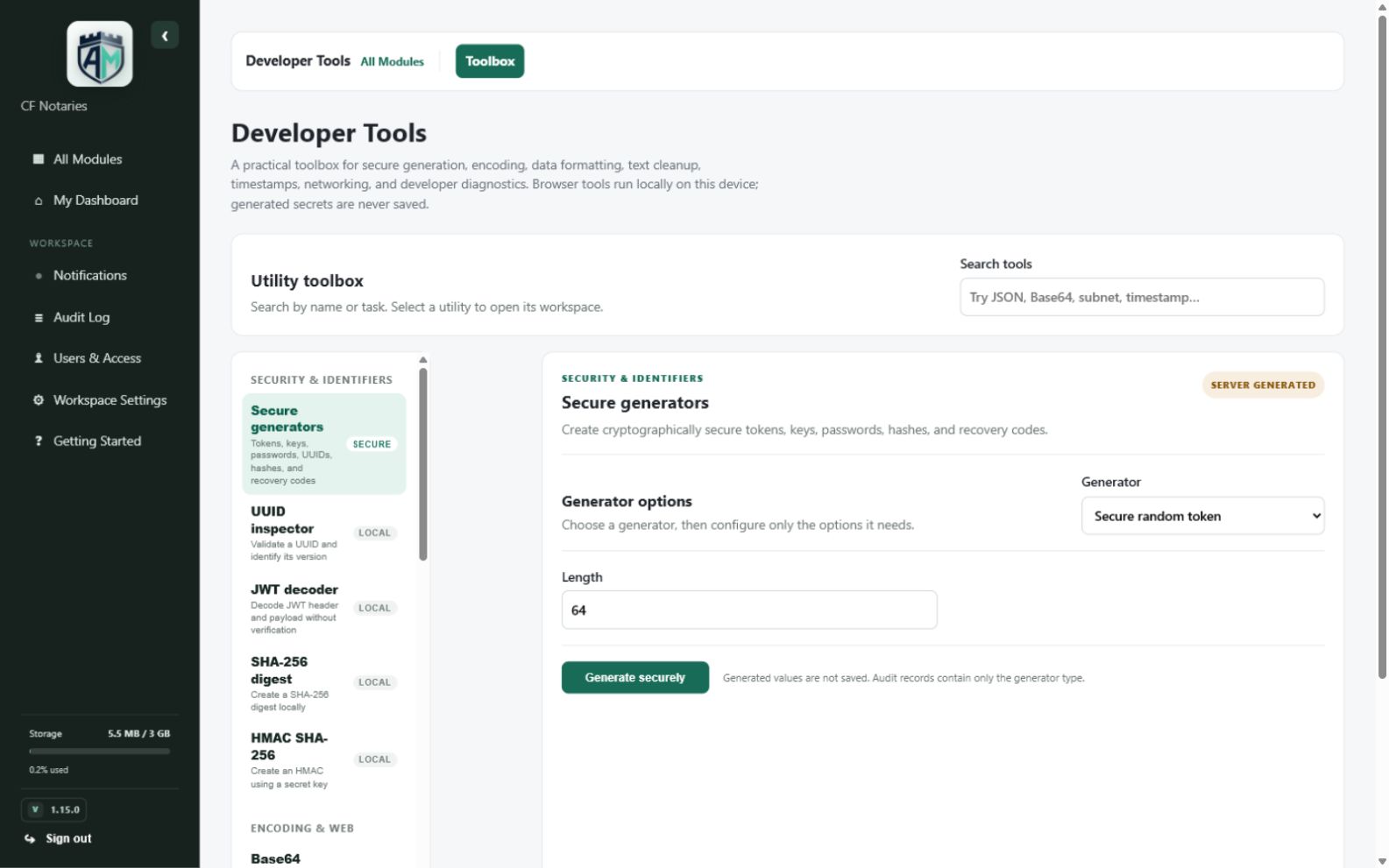 Developer Tools — Developer toolbox categories