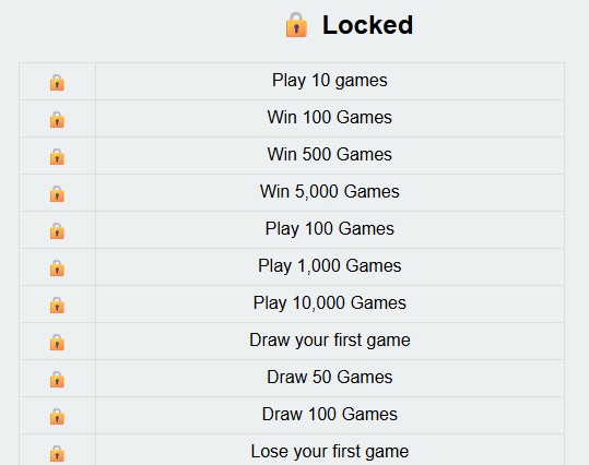 Fortress Chess Achievement System