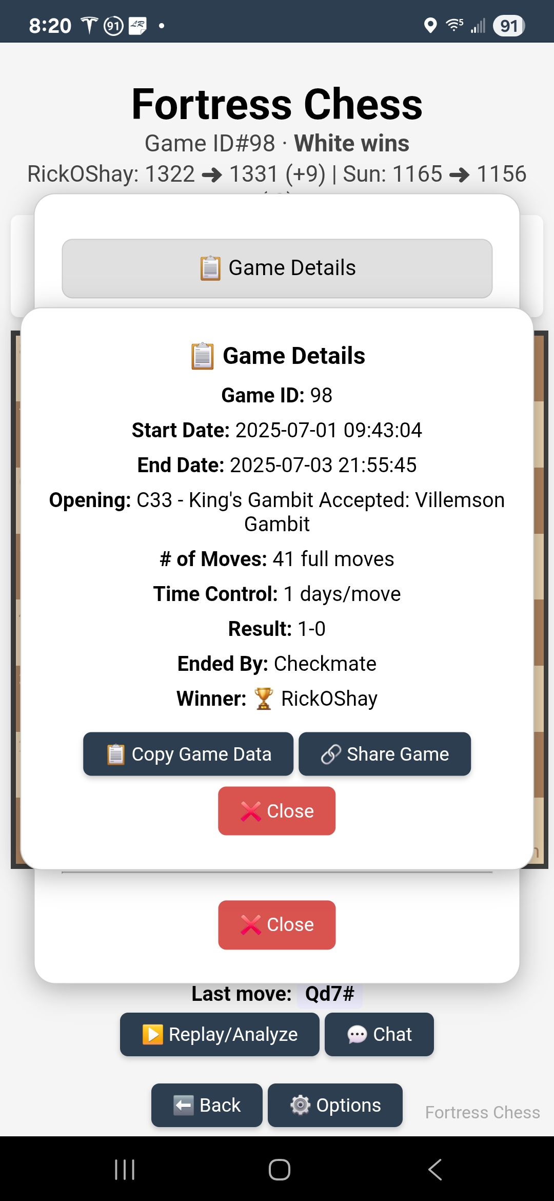 Fortress Chess mobile screenshot 2